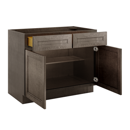 Base Kitchen Cabinet B42 Milan Slate 42 in. width 34.5 in. height 24 in. depth