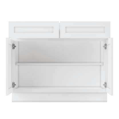 Base Kitchen Cabinet B42 Alpina White LessCare 42 in. width 34.5 in. height 24 in. depth