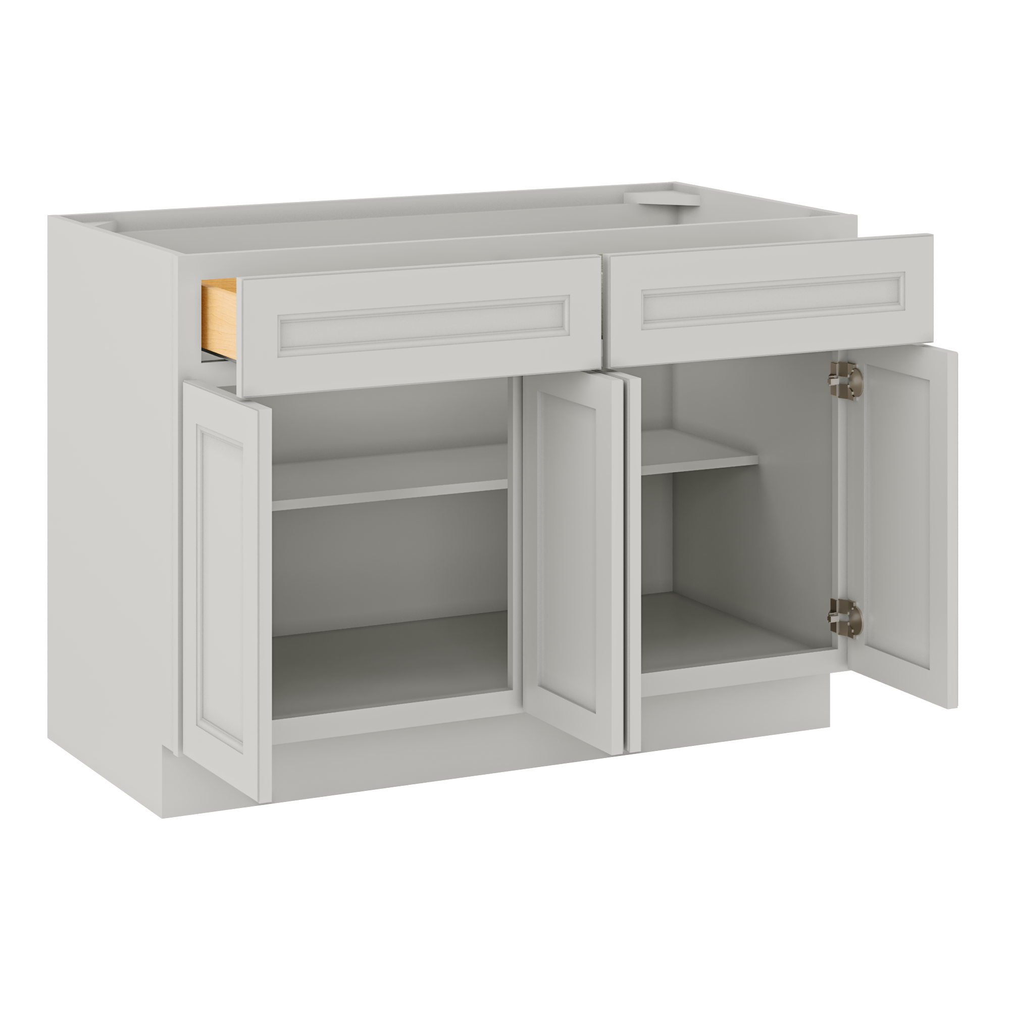 Base Kitchen Cabinet B48 Milan Pearl 48 in. width 34.5 in. height 24 in. depth