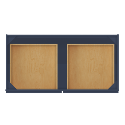 Base Kitchen Cabinet B48 Danbury Blue LessCare 48 in. width 34.5 in. height 24 in. depth