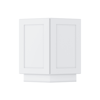 Base End Kitchen Cabinet BECF24 Alpina White LessCare 24 in. width 34.5 in. height 24 in. depth