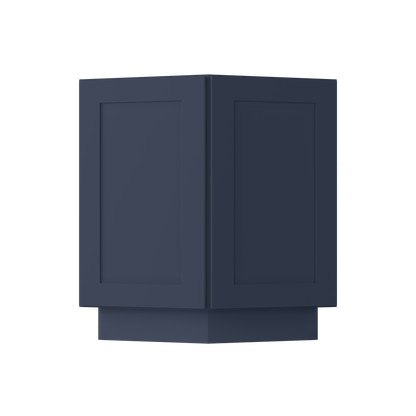 Base End Kitchen Cabinet BECF24 Danbury Blue LessCare 24 in. width 34.5 in. height 24 in. depth