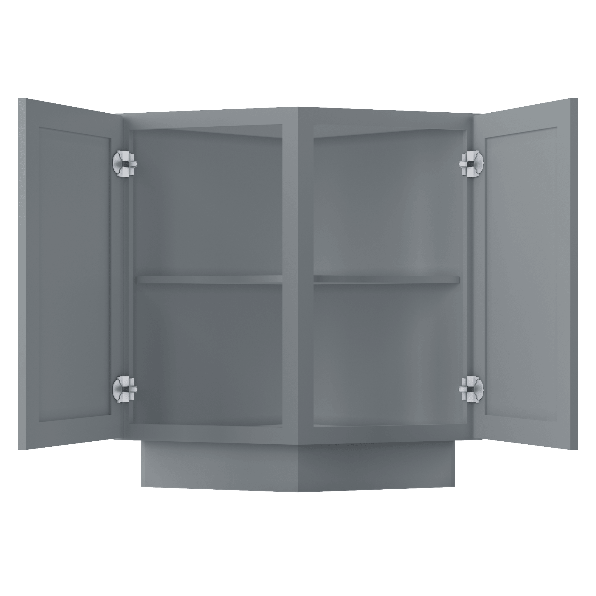 Base End Kitchen Cabinet BECF24 Colonial Gray LessCare 24 in. width 34.5 in. height 24 in. depth