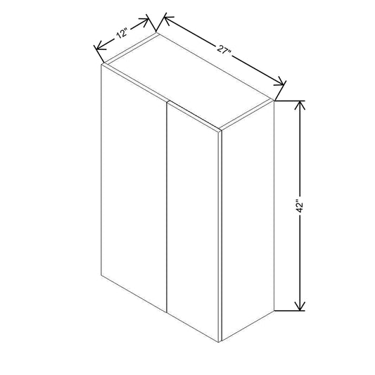 CNC Classic Milano Sunset 36 To 39" W X 42" H Double Door Blind Wall Cabinet