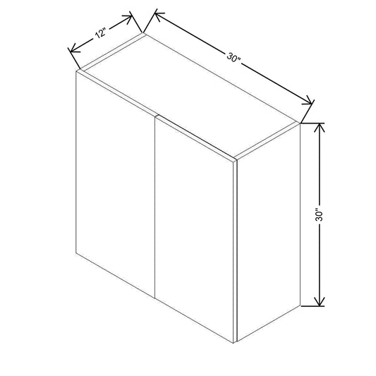 CNC Country Oak Honey 30 To 33" W X 30" H Single Door Blind Wall Cabinet
