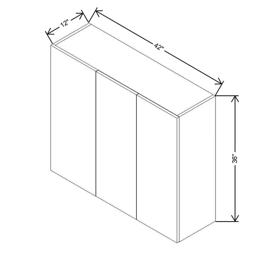 CNC Luxor 5-Piece White 42 To 45" W X 36" H Blind Wall Cabinet