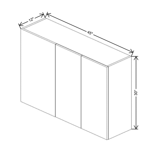 CNC Luxor 5-Piece White 45 To 48" W X 30" H Blind Wall Cabinet