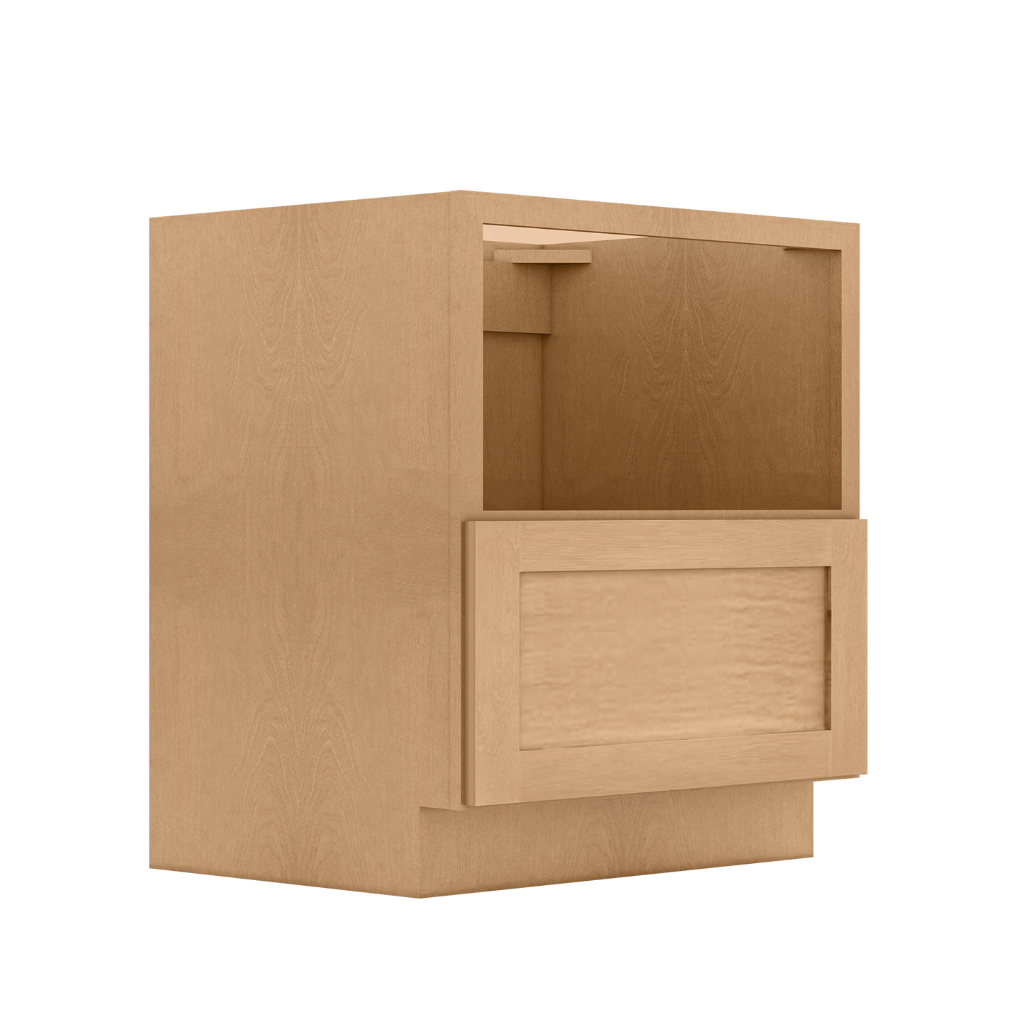 30"W x 34 1/2"H x 24"D Base microwave cabinet with one drawer - Shaker Toffee