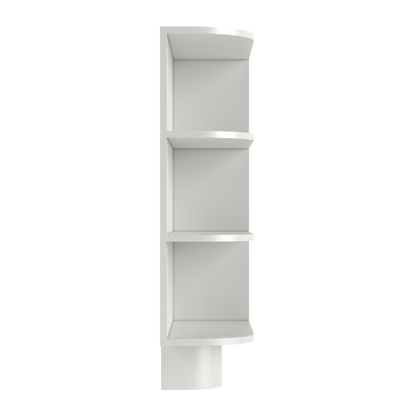 What-Not Shelf Base Kitchen Cabinet BWNT9 Milan Pearl 9 in. width 34.5 in. height 24 in. depth