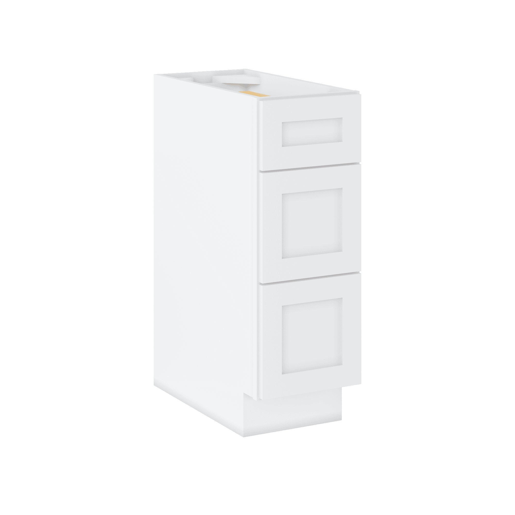 Drawer Base Kitchen Cabinet DB12 Alpina White LessCare 12 in. width 34.5 in. height 24 in. depth