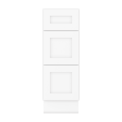 Drawer Base Kitchen Cabinet DB12 Alpina White LessCare 12 in. width 34.5 in. height 24 in. depth