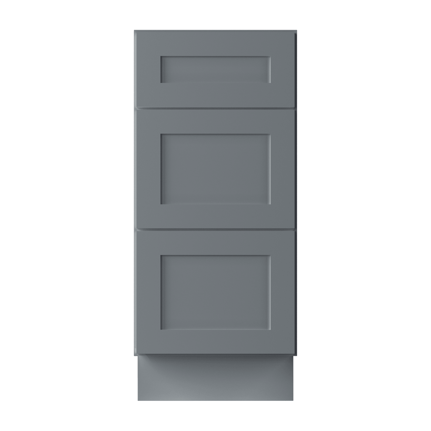 Drawer Base Kitchen Cabinet DB15 Colonial Gray LessCare 15 in. width 34.5 in. height 24 in. depth