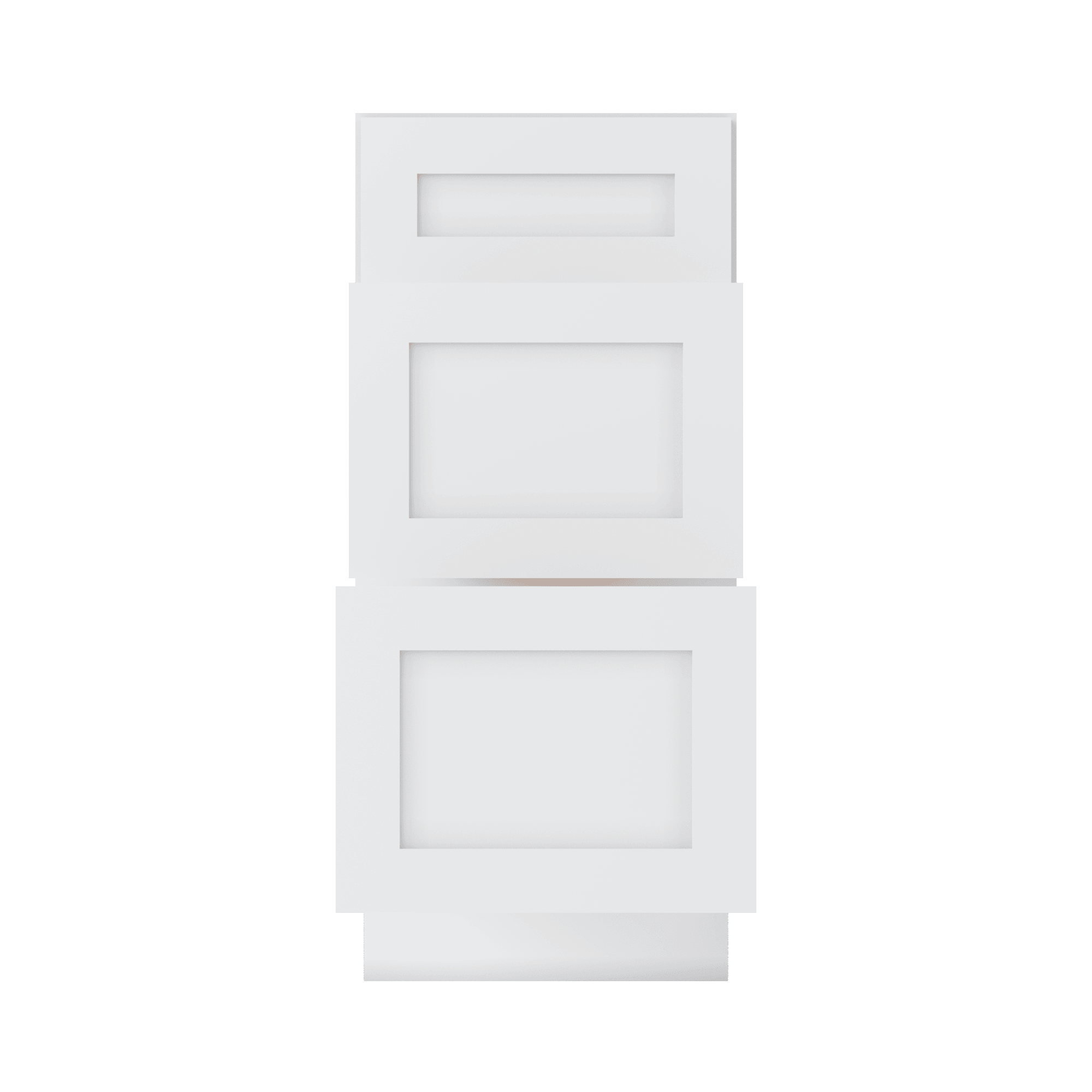 Drawer Base Kitchen Cabinet DB15 Alpina White LessCare 15 in. width 34.5 in. height 24 in. depth