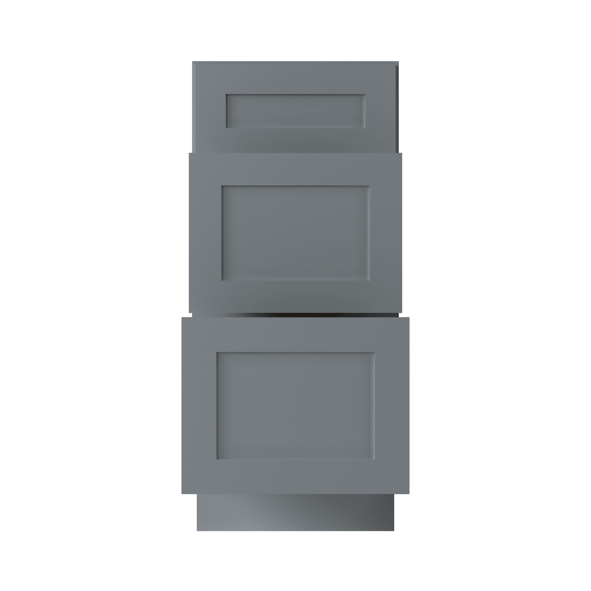 Drawer Base Kitchen Cabinet DB15 Colonial Gray LessCare 15 in. width 34.5 in. height 24 in. depth