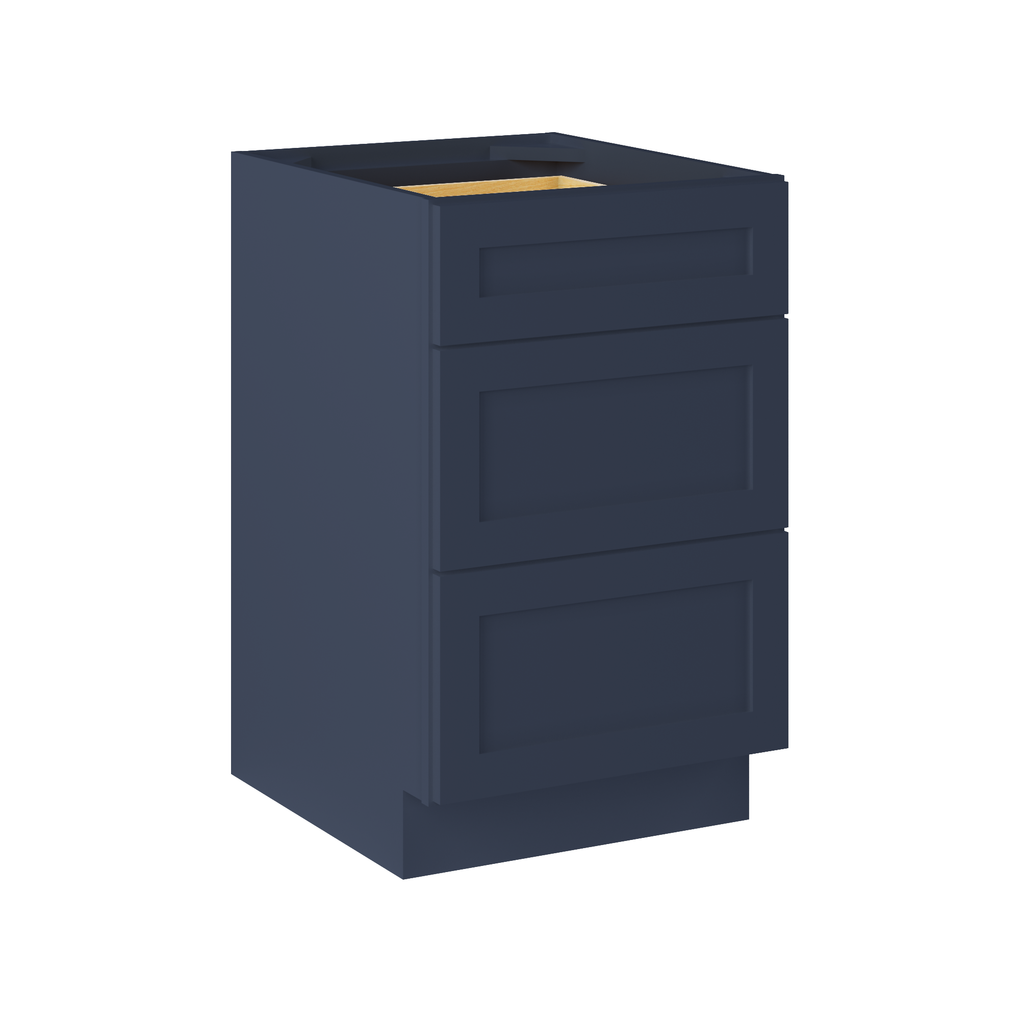 Drawer Base Kitchen Cabinet DB21 Danbury Blue LessCare 21 in. width 34.5 in. height 24 in. depth