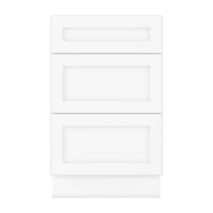 Drawer Base Kitchen Cabinet DB21 Alpina White LessCare 21 in. width 34.5 in. height 24 in. depth