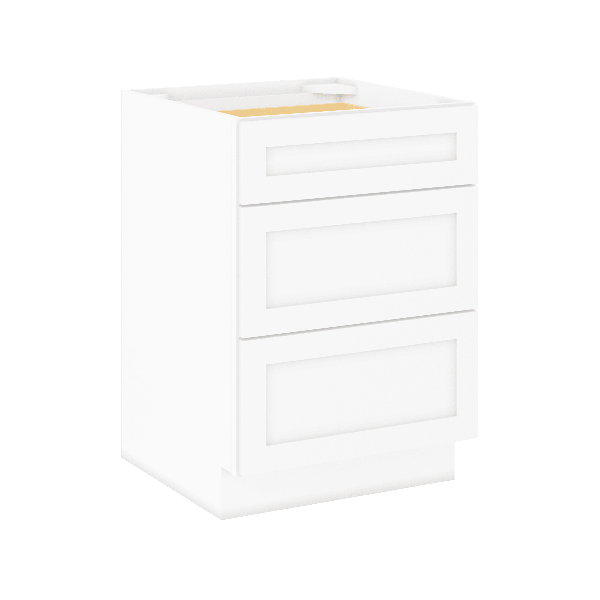 Drawer Base Kitchen Cabinet DB24 Alpina White LessCare 24 in. width 34.5 in. height 24 in. depth