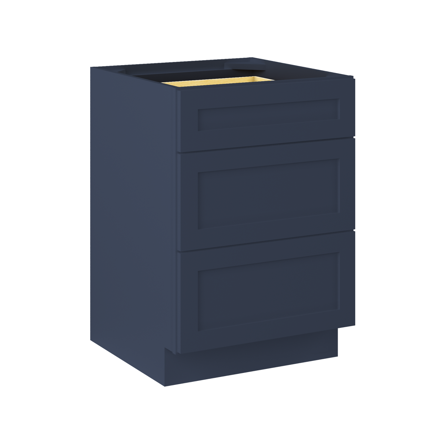 Drawer Base Kitchen Cabinet DB24 Danbury Blue LessCare 24 in. width 34.5 in. height 24 in. depth