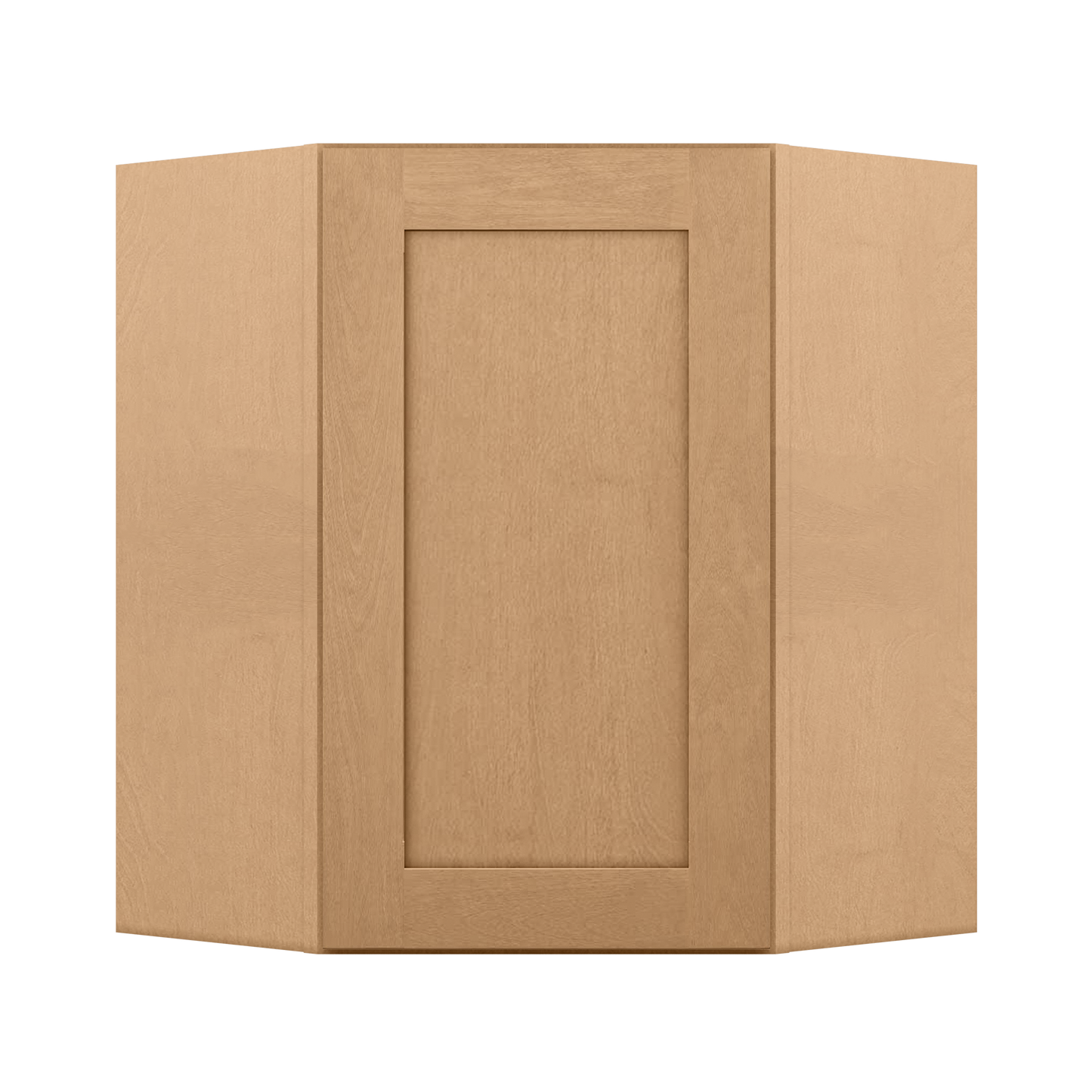 Diagonal Corner Kitchen Cabinet DC2430 Shaker Toffee 24 in. width 30 in. height 12 in. depth