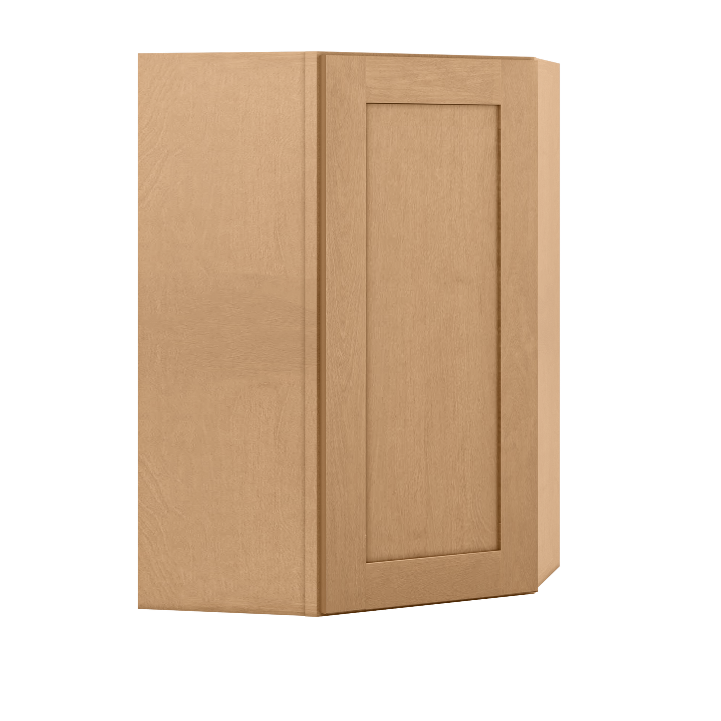 Diagonal Corner Kitchen Cabinet DC2436 Shaker Toffee 24 in. width 36 in. height 12 in. depth