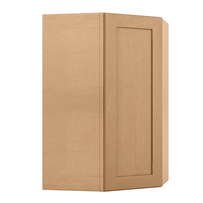 Diagonal Corner Kitchen Cabinet DC2742 Shaker Toffee 27 in. width 42 in. height 15 in. depth