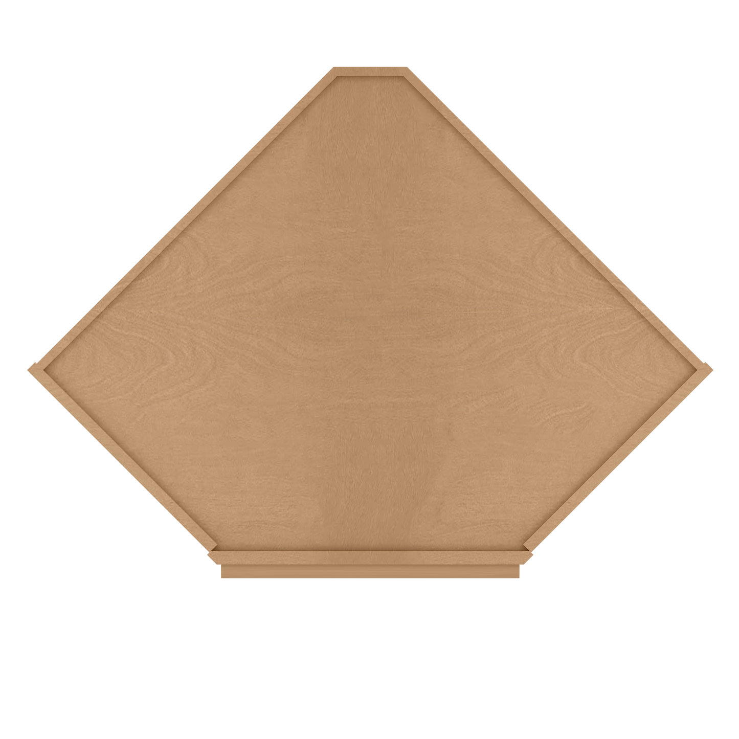 Diagonal Corner Kitchen Cabinet DC2742 Shaker Toffee 27 in. width 42 in. height 15 in. depth