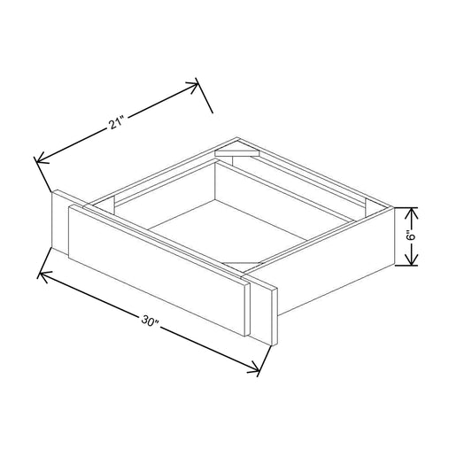 CNC Luxor 5-Piece White 30" W X 21" D Desk Drawer