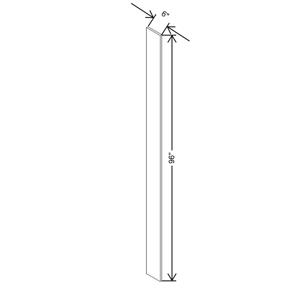 CNC Concord Elegant White 6" W X 96" H Fillers