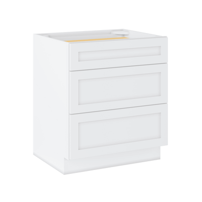 Linen Range Base Kitchen Cabinet LRB30 Alpina White LessCare 30 in. width 34.5 in. height 24 in. depth