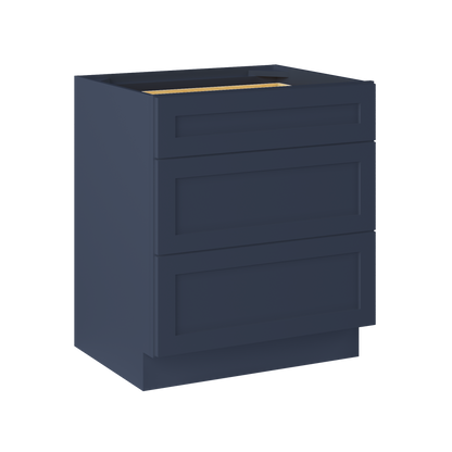 Linen Range Base Kitchen Cabinet LRB30 Danbury Blue LessCare 30 in. width 34.5 in. height 24 in. depth