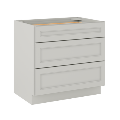 Linen Range Base Kitchen Cabinet LRB36 Milan Pearl 36 in. width 34.5 in. height 24 in. depth