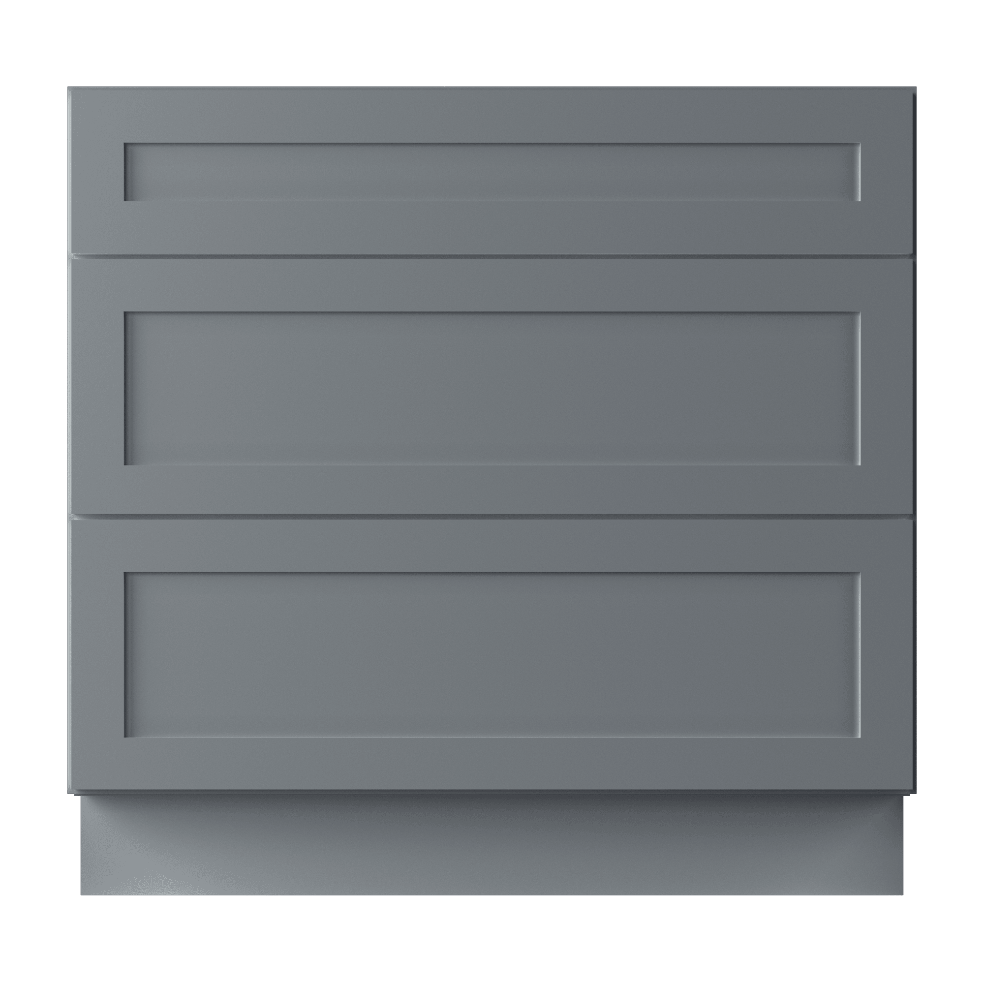 Linen Range Base Kitchen Cabinet LRB36 Colonial Gray LessCare 36 in. width 34.5 in. height 24 in. depth