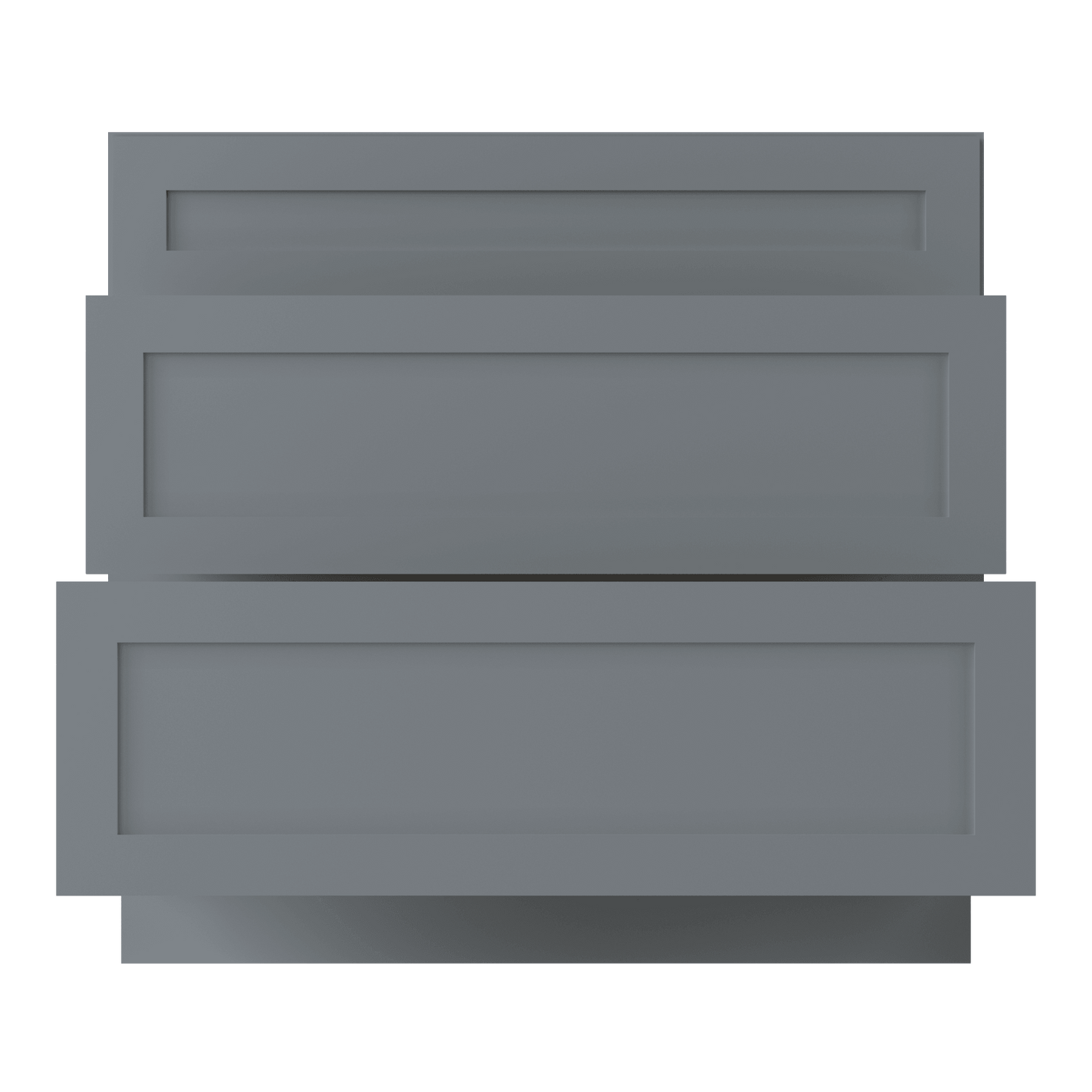 Linen Range Base Kitchen Cabinet LRB36 Colonial Gray LessCare 36 in. width 34.5 in. height 24 in. depth