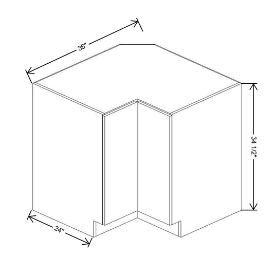 CNC Luxor 5-Piece White 36" W Lazy Susan