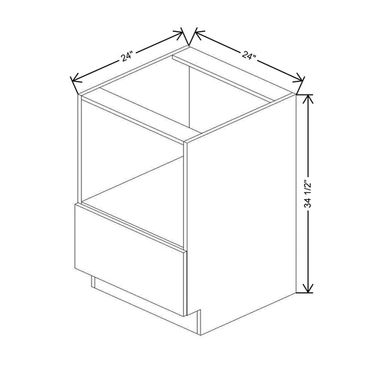 CNC Classic Milano Dune 24" W Microwave Base Cabinet
