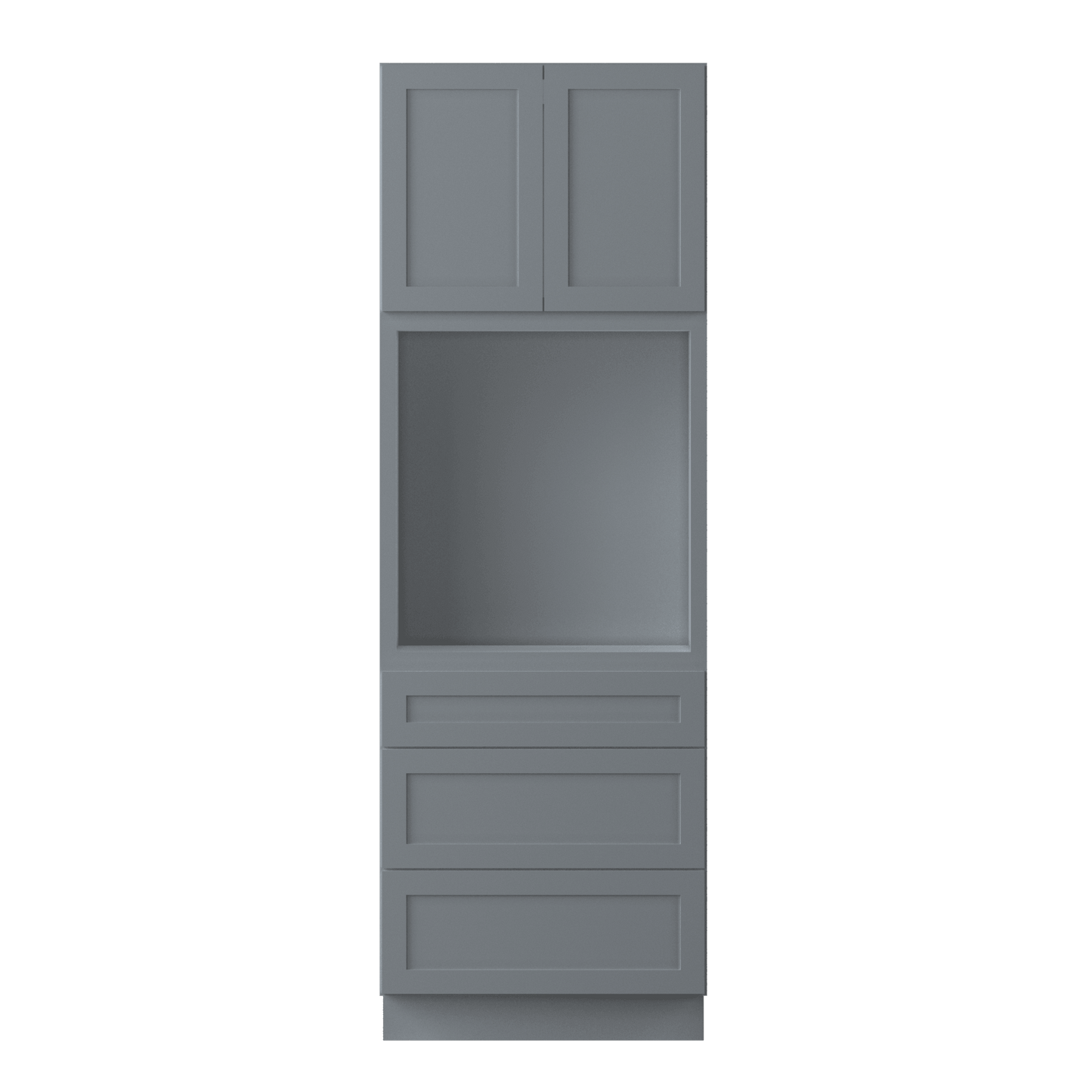 Oven Kitchen Cabinet OC3090 Colonial Gray LessCare 30 in. width 90 in. height 24 in. depth