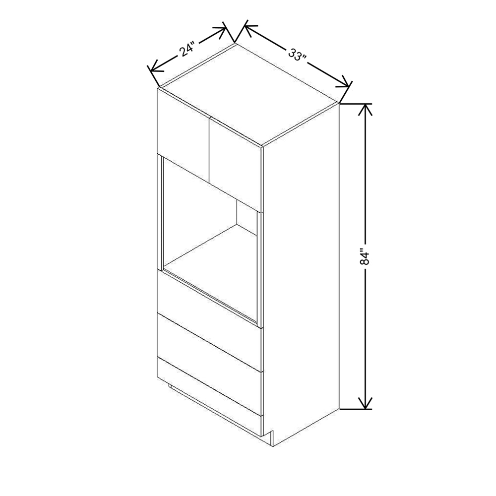 CNC Classic Milano Sunset 33" W X 84" H Oven Cabinet