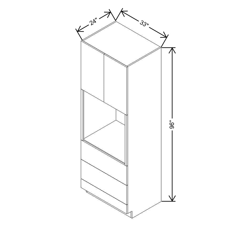 CNC Classic Milano Sunset 33" W X 96" H Oven Cabinet