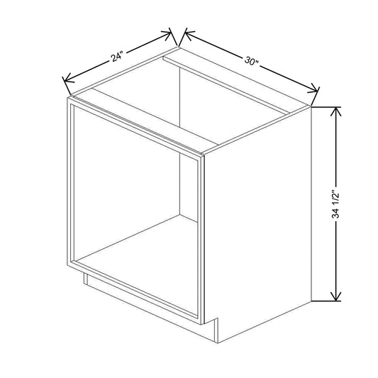 CNC Classic Milano Ash 30" W Oven Base Cabinet
