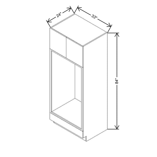 CNC Classic Milano Sunset 33" W X 84" H Double Oven Cabinet