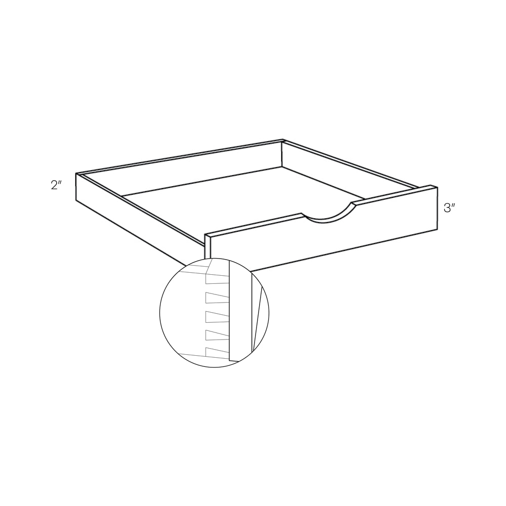 CNC Luxor 5-Piece White 12" W Pull Out Shelf