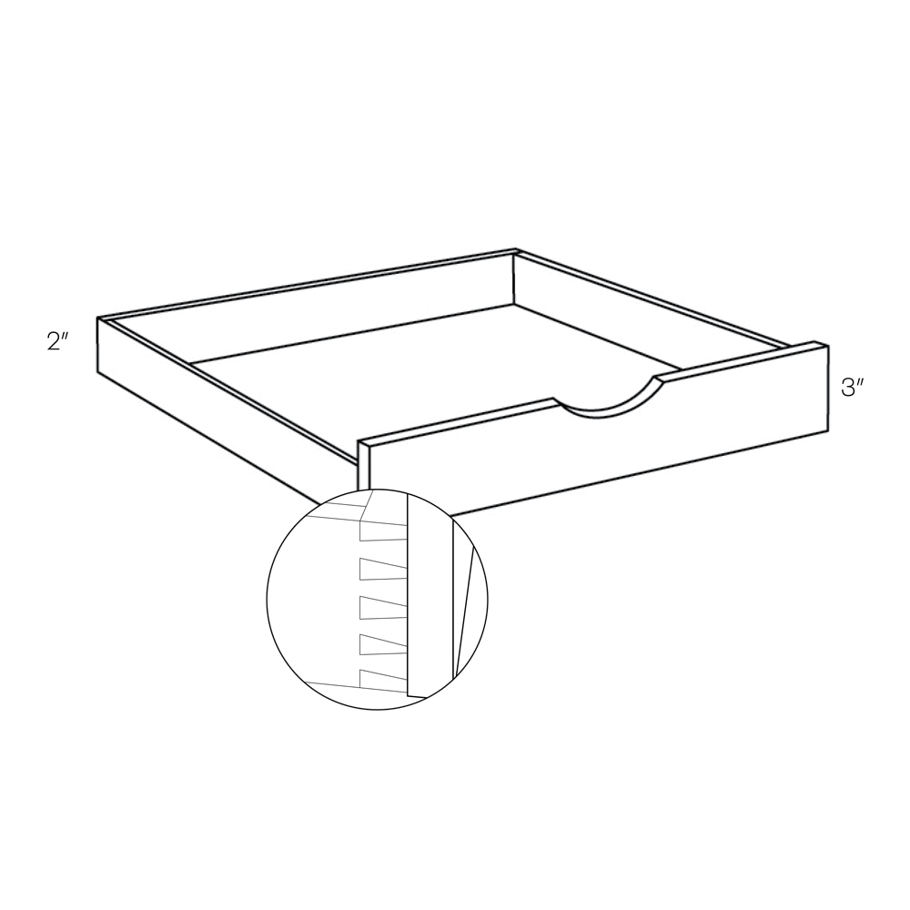 CNC Luxor 5-Piece White 18" W Pull Out Shelf
