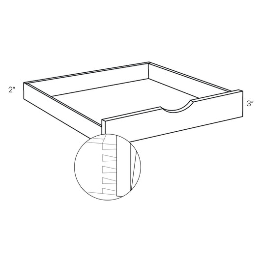 CNC Luxor 5-Piece White 21" W Pull Out Shelf