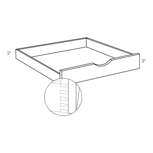 CNC Luxor 5-Piece White 24" W Pull Out Shelf