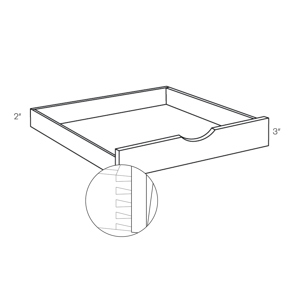 CNC Luxor White 30" W Pull Out Shelf