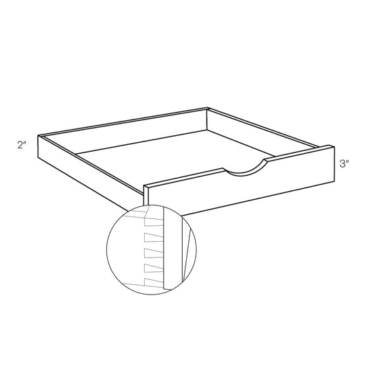 CNC Luxor 5-Piece White 30" W Pull Out Shelf