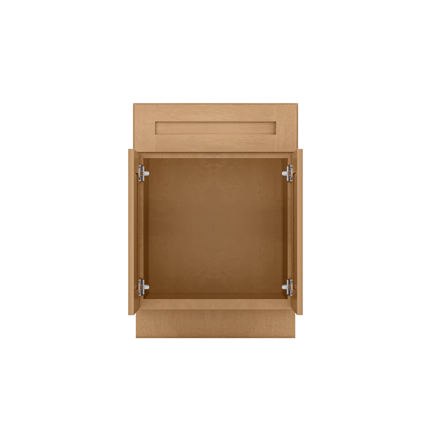 Sink Base Kitchen Cabinet SB24 Shaker Toffee LessCare 24 in. width 34.5 in. height 24 in. depth