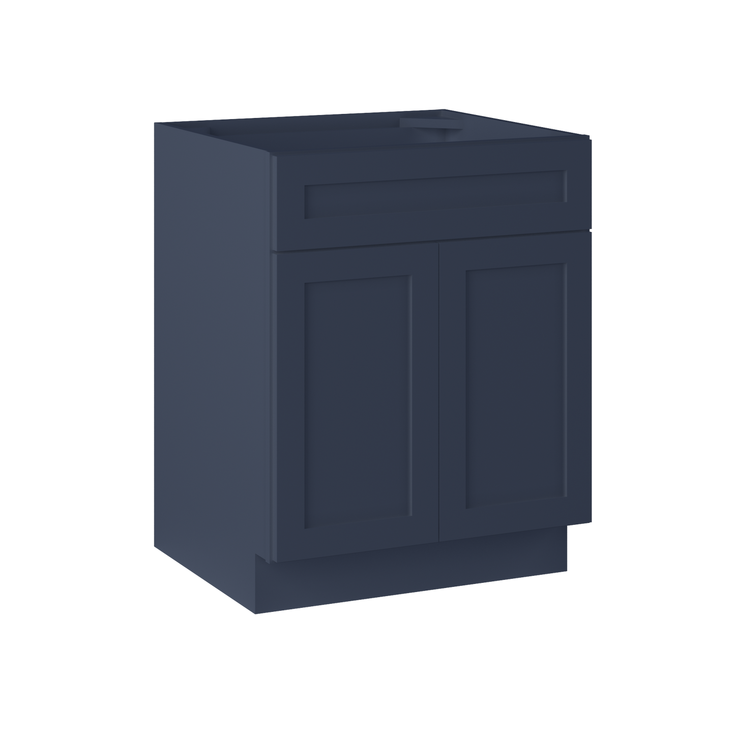 Sink Base Kitchen Cabinet SB27 Danbury Blue LessCare 27 in. width 34.5 in. height 24 in. depth