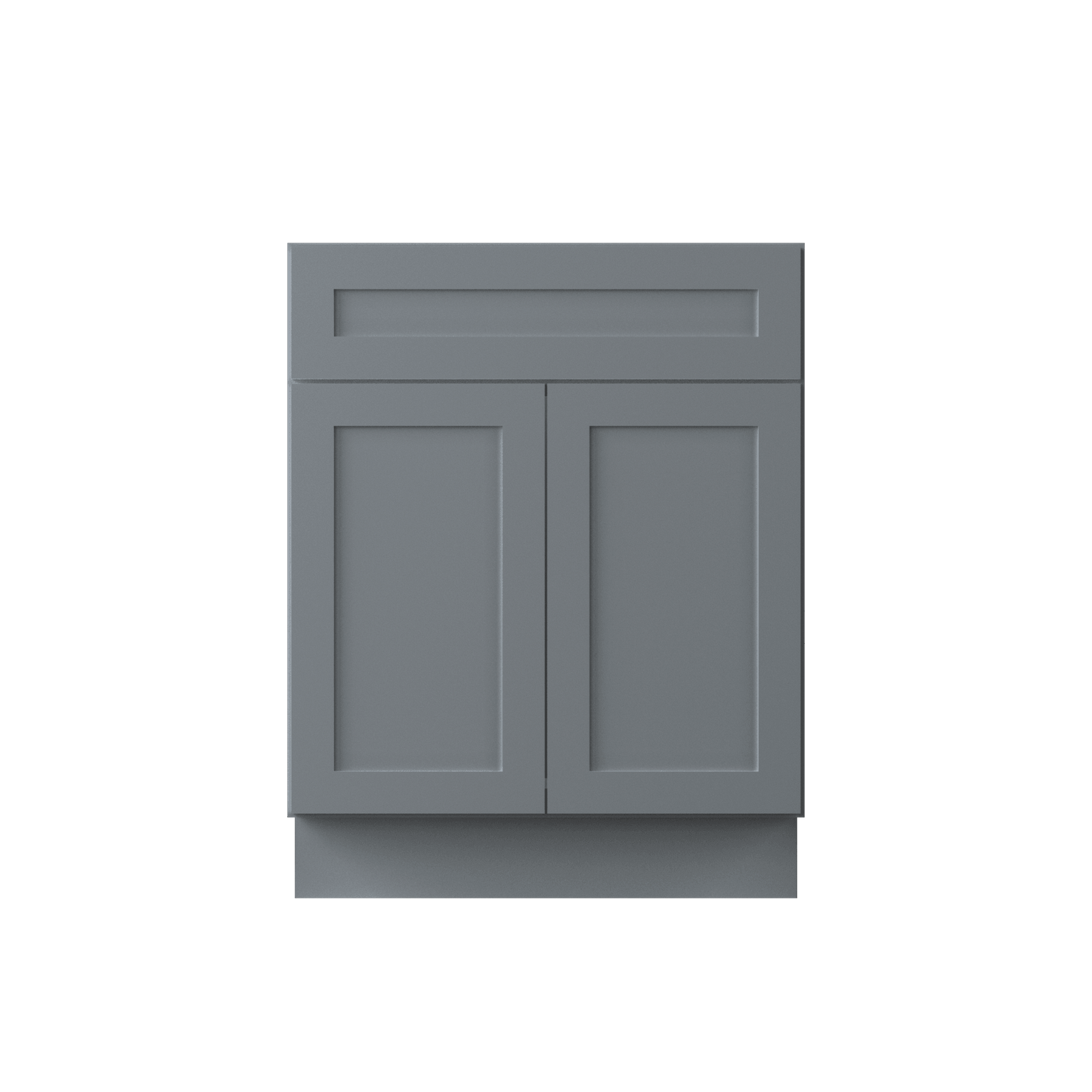 Sink Base Kitchen Cabinet SB27 Colonial Gray LessCare 27 in. width 34.5 in. height 24 in. depth