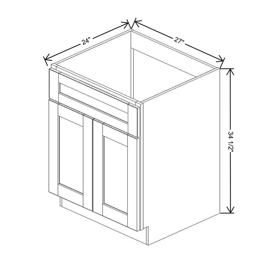 J&K Dove E1 Sink Base - 27" W
